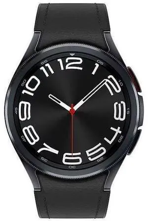 Samsung  Galaxy Watch6 - 16GB - Bluetooth + LTE - 47mm - Black - Classic (Stainless Steel) - Black - Sports Band - Fluoroelastomer - Excellent (Grade A)