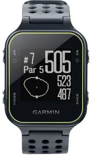 Garmin  Approach S20 Golf GPS Smartwatch - 64MB - 23mm - Slate - Polymer - Slate - Silicone Band - Silicone - Acceptable (Grade C)