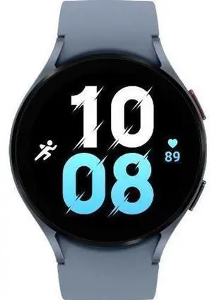 Samsung  Galaxy Watch5 - 16GB - Sapphire-Aluminum-Sport Band-Sapphire - Bluetooth - 44mm - Sapphire - Aluminum - Sapphire - Sport Band - Fluoroelastomer - Excellent (Grade A)