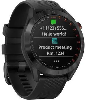 Garmin  Approach S40 Smartwatch - Black - Metal - Black - Silicone - Silicone - Acceptable (Grade C)