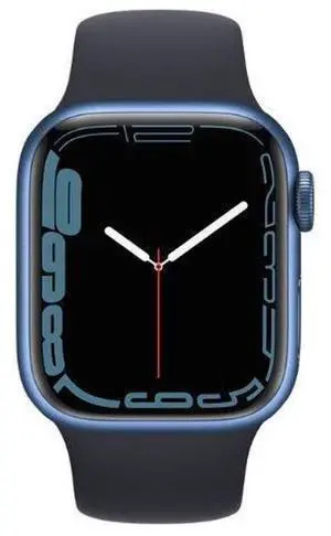 Apple Watch Series 7 Aluminum 45mm (GPS + Cellular) Midnight Sport Band - 32GB - Blue - Excellent (Grade A)