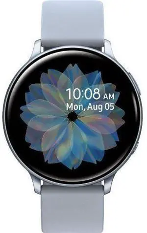Samsung  Galaxy Watch Active2 - 4GB - Bluetooth - 44mm - Cloud Silver - Aluminum - Silver - Fluoroelastomer Strap - Fluoroelastomer - Acceptable (Grade C)