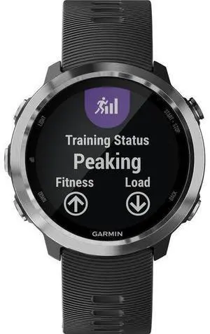 Garmin  Forerunner 645 GPS Smartwatch - 30.4mm - Silver - Stainless Steel - Black - Silicone Band - Silicone - Acceptable (Grade C)