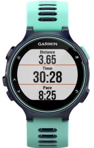 Garmin  Forerunner 735XT Smartwatch - 31.1mm - Black - Fiber-reinforced Polymer - Black - Silicone Strap - Silicone - Acceptable (Grade C)