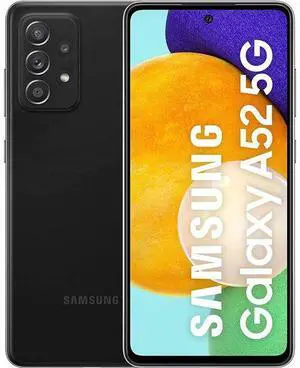 Samsung Galaxy A52 (5G) - 128GB - Awesome Black - 6GB RAM - Fully Unlocked - Good (Grade B)
