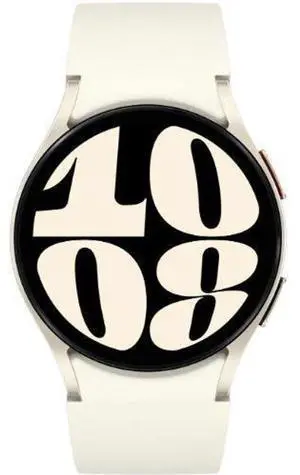 Samsung  Galaxy Watch6 - 16GB - Cream-Aluminum-Sports Band-Cream - Bluetooth + LTE - 40mm - Cream - Aluminum - Cream - Sports Band - Fluoroelastomer - Acceptable (Grade C)