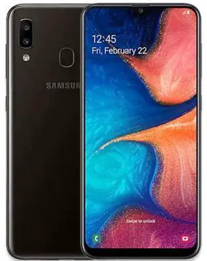 Samsung Galaxy A20 - 32GB - Black - Dual Sim - Verizon Locked - Acceptable (Grade C)