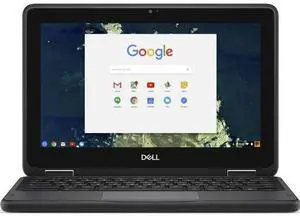 Dell Chromebook 11 5190 Laptop 11.6" - Intel Celeron N3350 1.1GHz - 16GB - Black - 4GB RAM - 11.6 Inch - Good (Grade B)