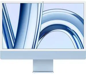 Apple  iMac 2023 (Two ports) 24" - Apple M3 Chip: 8-Core CPU/8-Core GPU - 256GB - Blue - 8GB RAM - 24 Inch - Excellent (Grade A)