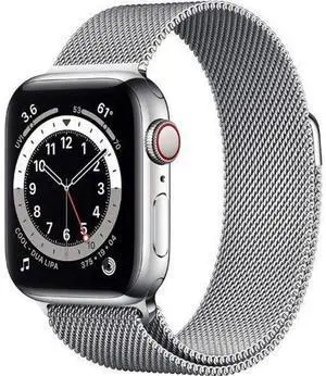 Apple  Watch Series 4 - 16GB - Cellular + GPS - 44mm - Silver - Stainless Steel - Silver - Milanese Loop Band - Stainless Steel - Acceptable (Grade C)
