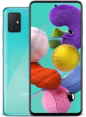 Samsung Galaxy A51 - 128GB - Prism Crush Blue - 5G - Single Sim - 4GB RAM - Fully Unlocked - Excellent (Grade A)