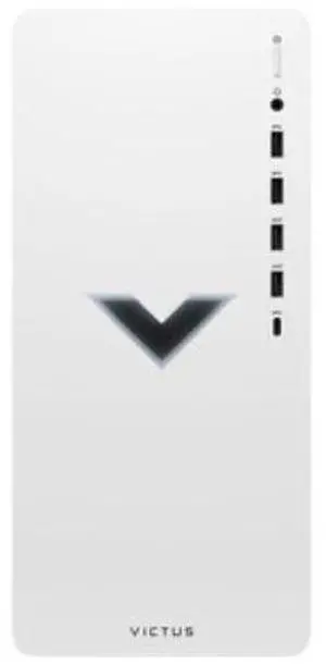 HP  Victus 15L Gaming Desktop - Intel Core i5-14400F 1.8GHz - 256GB - White - 32GB RAM - Excellent (Grade A)