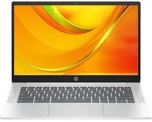 HP Chromebook 14a-nf0101ds Laptop 14" - Intel N100 1.0GHz - 128GB - Silver - 4GB RAM - 14 Inch - Excellent (Grade A)