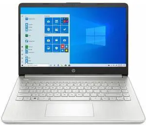HP 14-fq0208ca Laptop 14" - AMD Athlon 3020e 1.2GHz - 64GB - Silver - 4GB RAM - Excellent (Grade A)