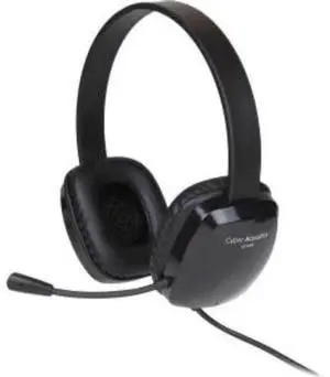 Cyber Acoustics  Stereo Headset with Single Plug - Black - Excellent (Grade A)