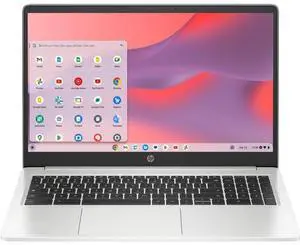 HP Chromebook 15a-na0058wm Laptop 15.6" - Intel Pentium Silver N6000 1.1GHz - 128GB - Mineral Silver - 8GB RAM - 15.6 Inch - Excellent (Grade A)