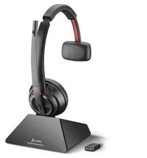 Poly  Plantronics Savi 8210 UC Mono / Wireless DECT Headset USB  A - Black - Excellent (Grade A)