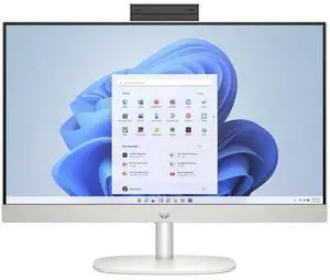 HP  24-cr0029 AIO Desktop PC 23.8" - AMD Ryzen 5 5500U 2.1GHz - 512GB - Shell White - 8GB RAM - 23.8 Inch - Excellent (Grade A)