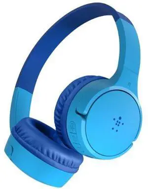 Belkin  SoundForm Mini Wireless On-Ear Headphones for Kids - Blue - Excellent (Grade A)