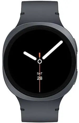 Samsung Galaxy Watch8 - 32GB - Bluetooth + LTE - 40mm - Graphite - Aluminum - Graphite - Sport Band - Small/Medium Size - Nitril + Nylon + Rubber - Excellent (Grade A)