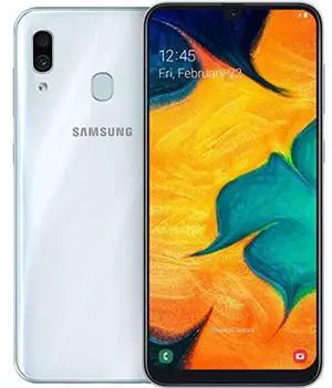 Samsung Galaxy A30 - 32GB - White - Single Sim - 3GB RAM - Fully Unlocked - Acceptable (Grade C)
