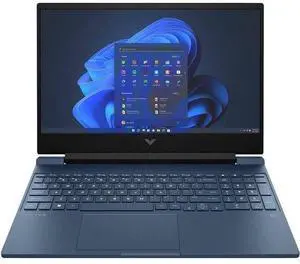 HP Victus 15-fa1163dx Gaming Laptop 15.6" - Intel Core i7-12650H 3.5GHz - 512GB - Blue - 16GB RAM - 15.6 Inch - Excellent (Grade A)