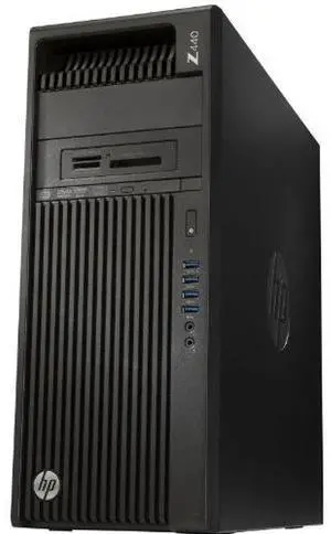 HP  Z440 Workstation Mini Tower Desktop - Intel Xeon E5-1607 v4 3.1GHz - 512GB - Black - 64GB RAM - Acceptable (Grade C)