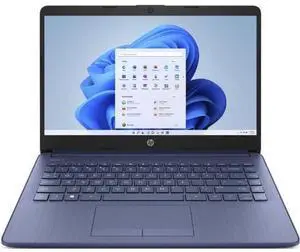 HP 14-cf2111wm Laptop 14" - Intel Celeron N4120 1.1GHz - 64GB - Blue - 4GB RAM - 14 Inch - Excellent (Grade A)