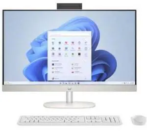 HP  24-cr1176 AIO Desktop Computer 23.8" - Intel Core Ultra 5 125U 1.3GHz - 512GB - White - 16GB RAM - 23.8 Inch - Excellent (Grade A)