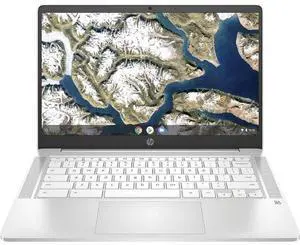 HP Chromebook 14a-na0030ca Laptop 14" - Intel Pentium Silver N5030 1.1 GHz - 128GB - Ceramic White - 8GB RAM - 14 Inch - Excellent (Grade A)