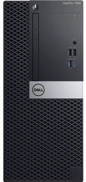 Dell  Optiplex 7060 Tower - Intel Core i5-8500 3.0GHz - 512GB - Black - 16GB RAM - Excellent (Grade A)