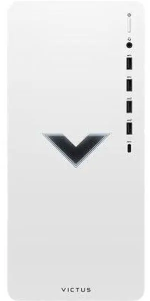 HP  Victus 15L TG02-0325M Gaming Desktop  - AMD Ryzen 5 5600G 3.9GHz - 256GB - Mica White - 8GB RAM - Excellent (Grade A)