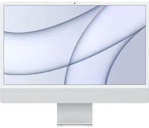 Apple  iMac 2021 M1 (Two ports) 24" - Apple M1 chip 8-core CPU - 512GB - Silver - 8GB RAM - 24 Inch - Good (Grade B)