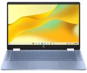 HP Chromebook x360 14b-cd0130wm Laptop 14" - Intel N100 1.0GHz - 64GB - Sky Blue - 4GB RAM - 14 Inch - Acceptable (Grade C)