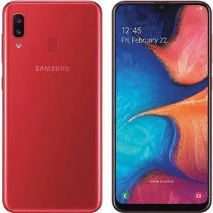 Samsung Galaxy A20 - 32GB - Red - Single Sim - AT&T Locked - Excellent (Grade A)