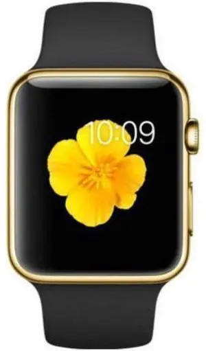 Apple  Watch Series 3 - 16GB - GPS - 38mm - Gold - Aluminum - Black - Sport Band - Rubber - Excellent (Grade A)