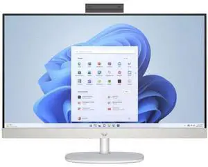 HP  27-cr0006 AIO Desktop PC 27" - Intel Core i5-1335U 3.4GHz - 256GB - Shell White - 8GB RAM - 27 Inch - Excellent (Grade A)