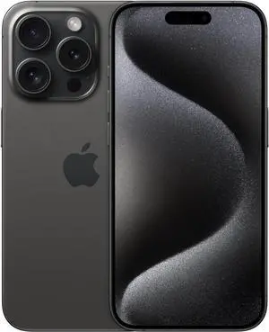 Apple iPhone 15 Pro - 128GB - Black Titanium - Fully Unlocked - Good (Grade B)