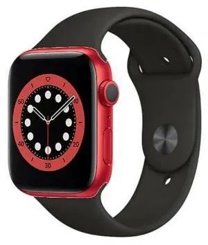 Apple  Watch Series 6 - 32GB - GPS - 40mm - Red - Aluminum - Black - Sport Band - Rubber - Excellent (Grade A)