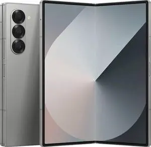 Samsung Galaxy Z Fold6 5G SM-F956U 256GB (12GB RAM)  7.6" Foldable AMOLED, S Pen Compatible  AT&T Postpaid Locked  Silver (Renewed, Grade A)
