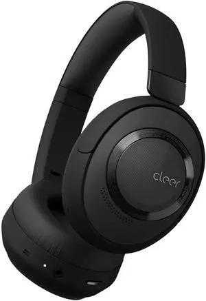 Cleer Audio Alpha Adaptive Active Noise Canceling Bluetooth Headphones, Dual-Microphone, Touch Controls, 35 Hr Battery Life, Multipoint Connection, Dirac Spatial Audio, App, Midnight Black