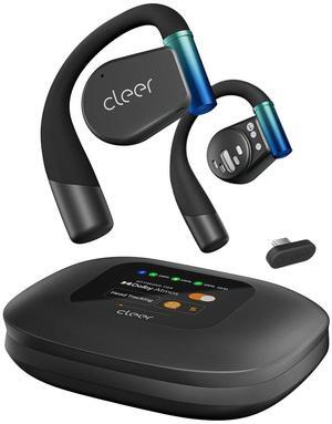 Cleer ARC 3 Gaming Earbuds - True Wireless Open Ear Headphones,Ultra-Low Latency,Snapdragon & Dolby Sound, Bluetooth 5.4, USB-C Dongle,50Hr Battery, Compatible with PS4, PS5, PC, Quest, Switch, Black