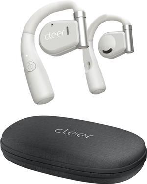 Cleer ARC Open Ear Headphones  True Wireless Earbuds with Superior Sound Quality, Touch Controls, 18 Hours of Playtime, Secure Fit & Bluetooth 5.0 with Ear Hooks, Customizable EQ Settings,Light Grey