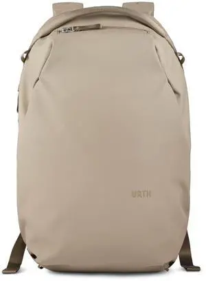 Urth Norite 24L Backpack  15 Laptop Bag, Weatherproof + Recycled (Beige)