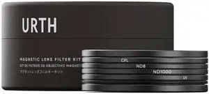 Urth 46mm Magnetic UV, Circular Polarizing (CPL), ND8, ND1000 Lens Filter Kit (Plus+)