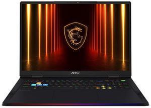 MSI Raider 18 HX AI 18" QHD+ IPS 240Hz Display, Gaming Laptop - Core Black, Intel Core Ultra 9 285HX 2.1GHz Processor; NVIDIA GeForce RTX 5090 GPU 24GB GDDR7; 64GB DDR5-6400 RAM; 2TB NVMe M.2 SSD