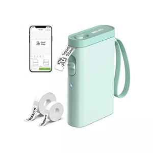 Nelko P21 Bluetooth Label Maker Machine with 2 Tapes (14x40mm 100 & 180 Labels), Portable Inkless Thermal Label Printer, 203 DPI, Rechargeable, for Home, Office & School - Green Nelko P21 Bluetooth Label Maker Machine with 2 Tapes (14x40mm 100 & 180 Labels), Portable Inkless Thermal Label Printer, 203 DPI, Rechargeable, for Home, Office & School - Green