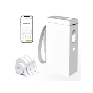 Nelko P22 Bluetooth Label Maker with 3 x 180pc White Label Rolls, Portable Inkless Thermal Label Printer, Rechargeable USB-C, QR Code & Barcode Labels for Home, Office & School - White Nelko P22 Bluetooth Label Maker with 3 x 180pc White Label Rolls, Portable Inkless Thermal Label Printer, Rechargeable USB-C, QR Code & Barcode Labels for Home, Office & School - White
