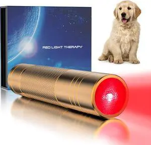 PUPCA Pet/Vet Therapy Torch Device,Cold Laser Therapy Relieves Muscle Joint Pain Animals,Portable Red Light Therapy with 650&808nm Wavelength,for Dog,Cats,Horses & Others