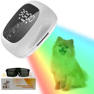 PUPCA Pet/Vet Therapy Device,Cold Laser Therapy Relieves Muscle Joint Pain of Animal,Arthritis,Reduces Inflammation,Heals Wounds & Skin Infections.2 Therapy Modules.for Dogs,Cats,Horses & Others